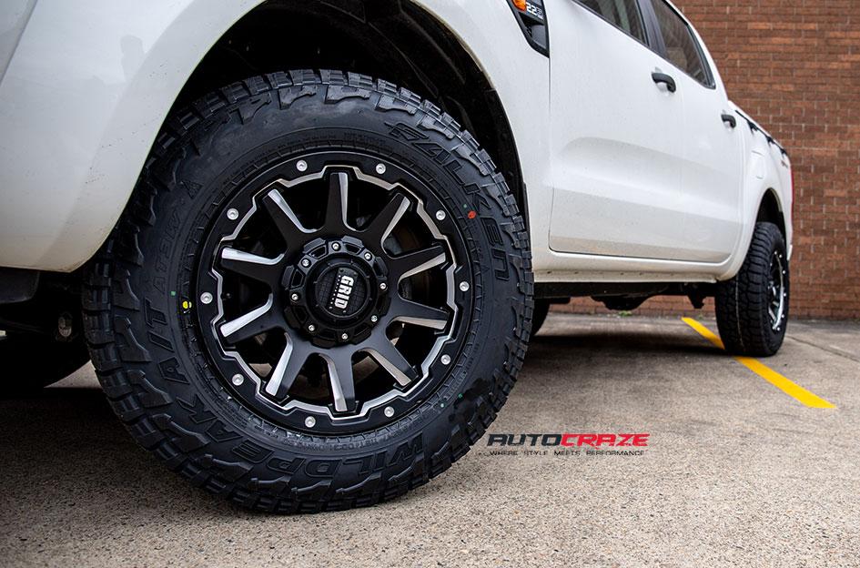 FORD RANGER GD05 MATTE BLACK MILLED ACCENTS